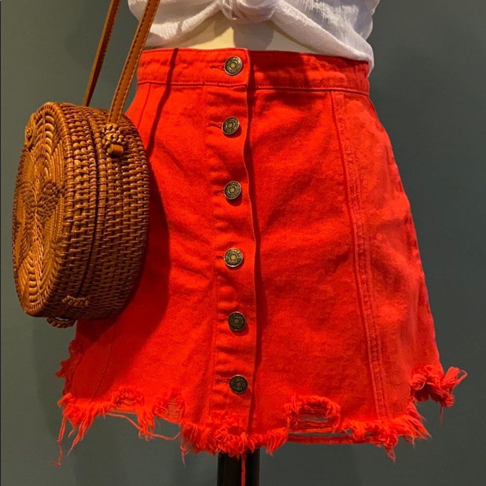 Sadie & Sage | Button Mini Skirt